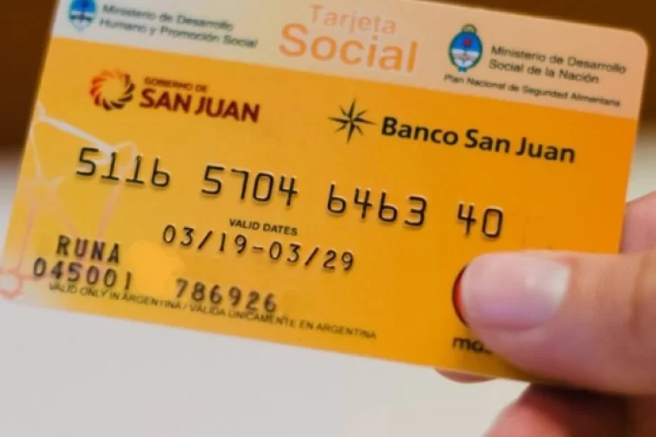 Depositaron los fondos de la Tarjeta Social correspondientes a octubre