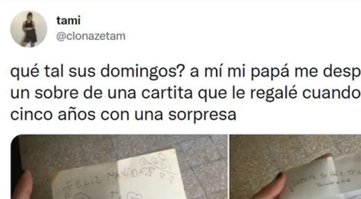 Guardó la carta que su hija le dio cuando tenía 5 años y se la devolvió con sorpresa