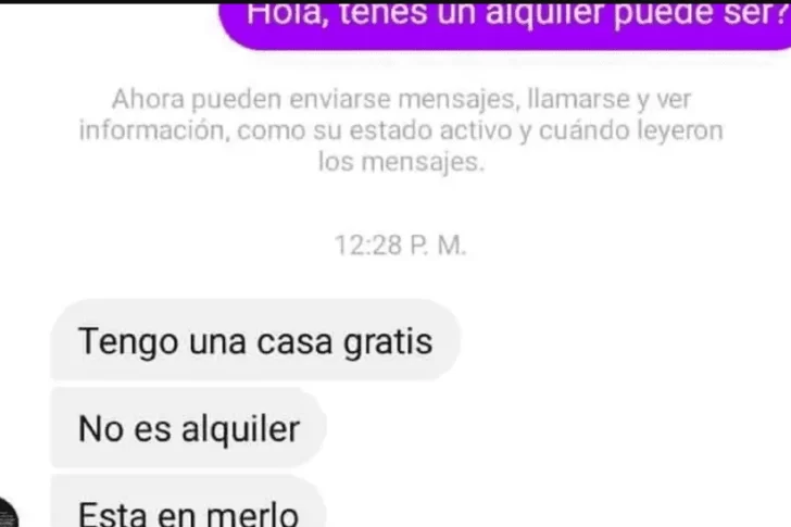 Le interesó una vivienda para alquilar y quedó espantada con la propuesta que recibió