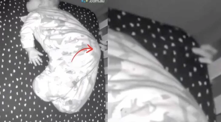 El impactante video viral de un supuesto fantasma que intenta tocar a una beba