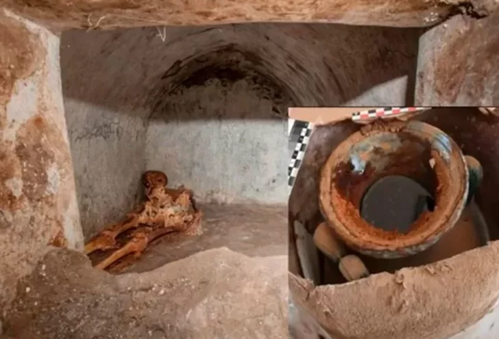 Hallan un líquido en una tumba de Pompeya y estudian si es el vino más antiguo de la historia