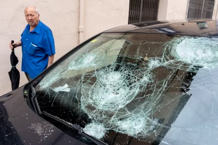 Una fuerte granizada con piedras de 10 cm dejó una beba muerta y decenas de heridos