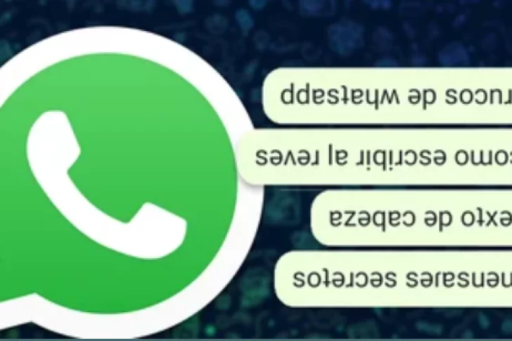 Cómo enviar mensajes “al revés” o “de cabeza” en WhatsApp
