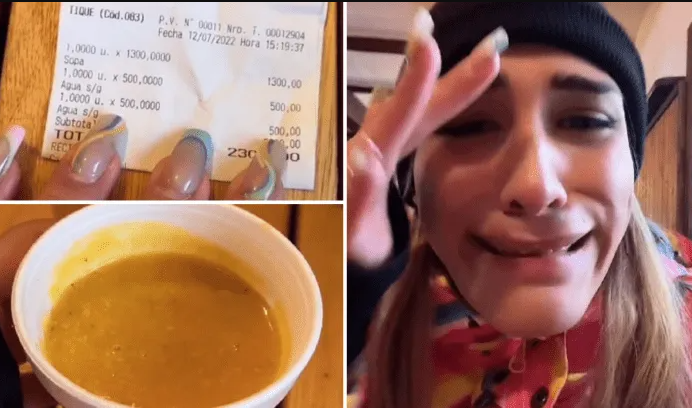 Le cobraron una fortuna por una sopa en vaso descartable y el ticket se hizo viral