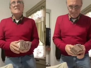 Mostró la jubilación de su papá y se hizo viral: “Para 15 días alcanza”