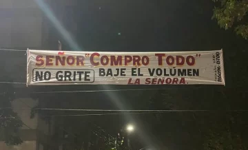 “Baje el volumen”, el pedido de “La Señora” al señor “Compro Todo”