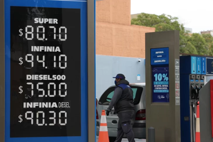 Los nuevos precios de YPF en San Juan, con alzas de entre $0,80 y $1,70 por litro
