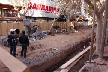 Espiá cómo están las obras en la Peatonal, desde la altura