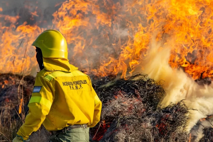 Bomberos combatieron incendio en el Valle de Traslasierra de Córdoba