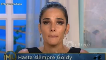 Conmovida, Juana Viale se quebró al aire tras la muerte de Goldie