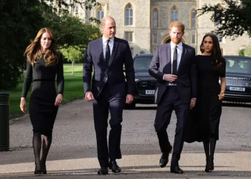 Cómo se gestó la aparición de William, Kate, Harry y Meghan unidos por la muerte de Isabel II