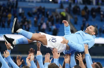 El Kun Agüero se despidió del City con dos goles y un nuevo récord histórico