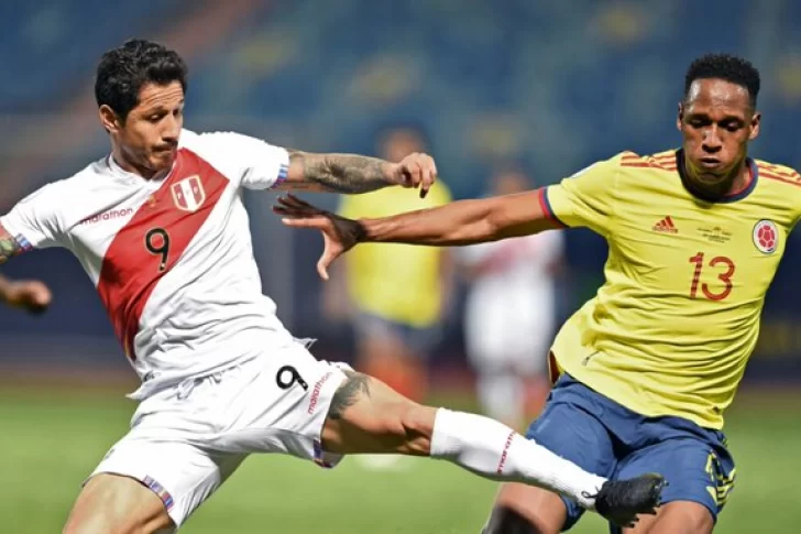 Perú le ganó a Colombia de visitante y entra en zona de clasificación