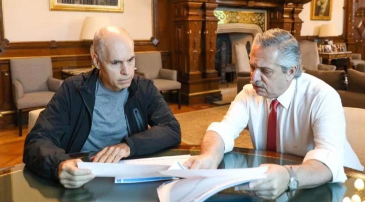 Fernández recibió a Larreta, que le llevó un plan para cuidar a los ancianos