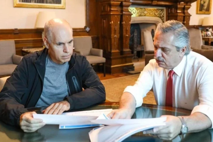 Fernández recibió a Larreta, que le llevó un plan para cuidar a los ancianos