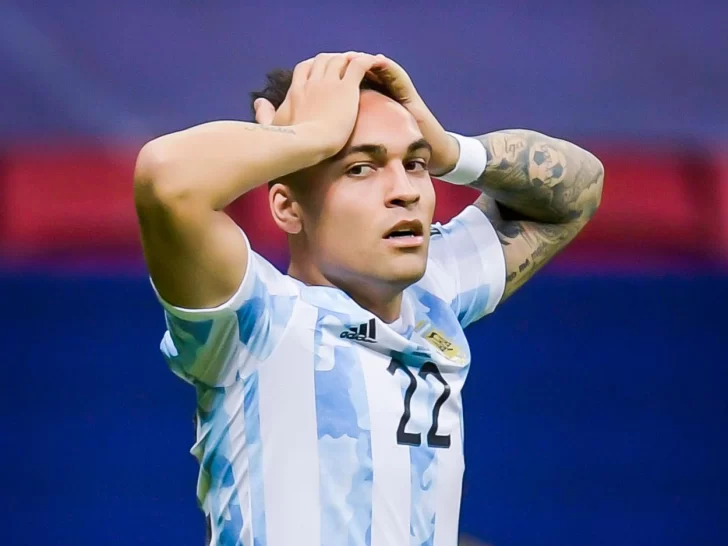 El increíble gol que no marcó Lautaro Martínez, que hubiera significado el 2-1 para Argentina