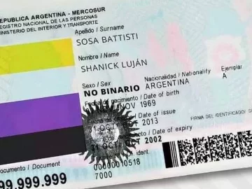 San Luis habilitó la opción de género no binario en la licencia de conducir