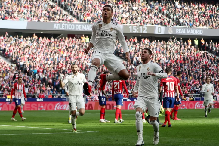 El Real Madrid derrotó al Atlético a domicilio