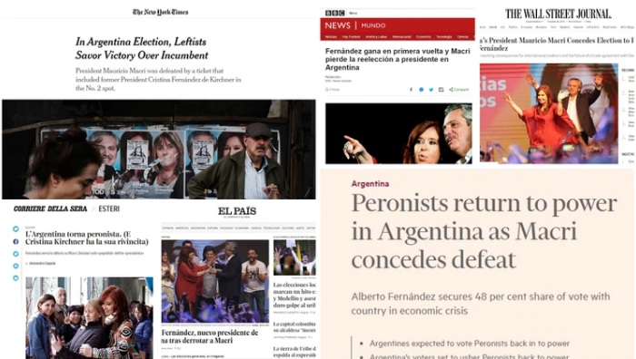 Los medios internacionales se hicieron eco de la victoria de Alberto Fernández