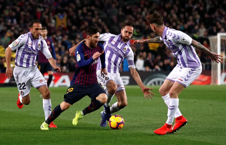 De penal, Messi le dio la victoria a Barcelona ante Valladolid