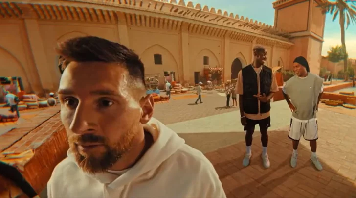 Messi, Ronaldinho y Pogba, en el llamativo spot de una gaseosa por el Mundial Qatar 2022