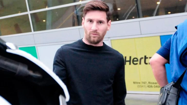 Messi y algunos de sus compañeros llegaron a Miami para los últimos amistosos previos a Qatar