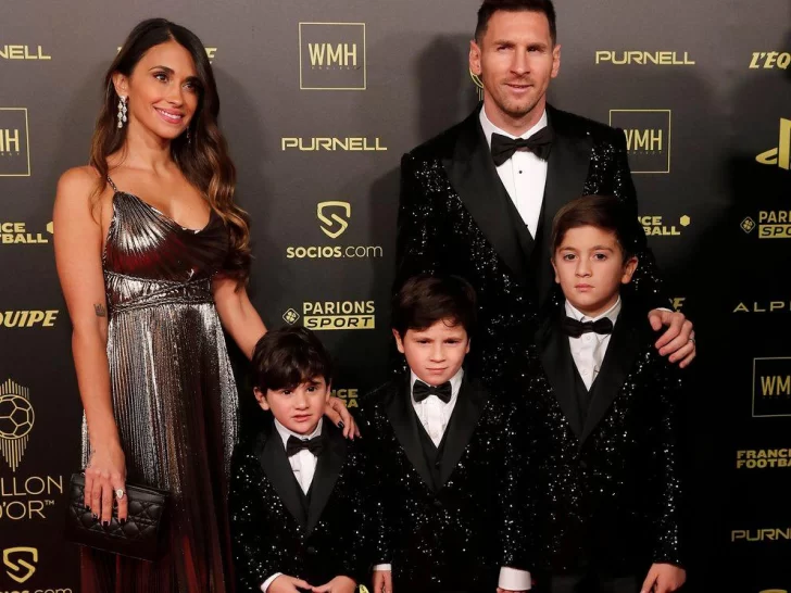 El look de la familia Messi en la ceremonia del Balón de Oro