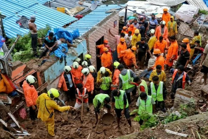 Al menos 34 muertos en India por las lluvias del monzón