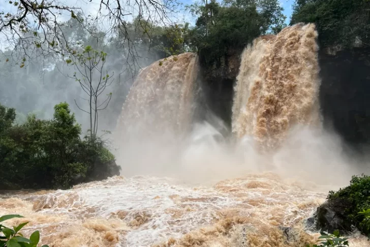 Un turista cayó a las cataratas del Iguazú y lo buscan intensamente