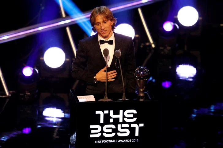 La FIFA eligió a Luka Modric como el mejor jugador de la temporada