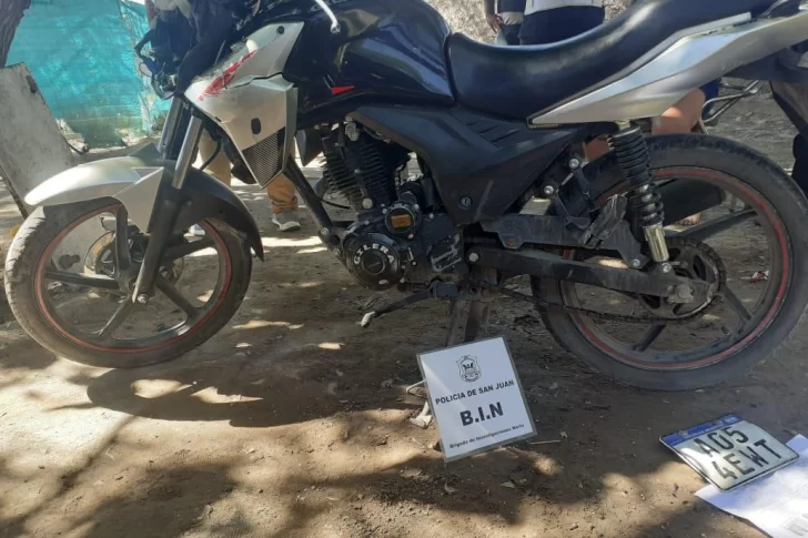 Detuvieron a un joven que tenía dos motos robadas