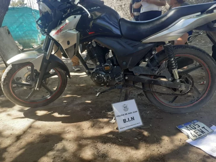 Detuvieron a un joven que tenía dos motos robadas