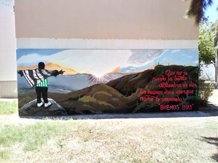 Amigos del joven que murió en la víspera de Nochebuena lo homenajearon con un mural