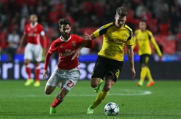 Benfica sacó ventaja sobre el Borussia Dortmund