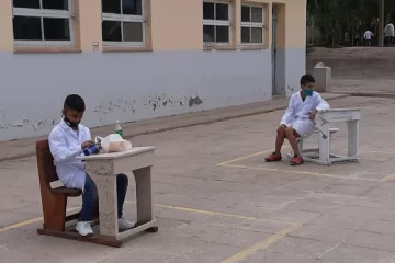 La imagen del recreo en una escuela sanjuanina que se hizo viral y generó diversas reflexiones