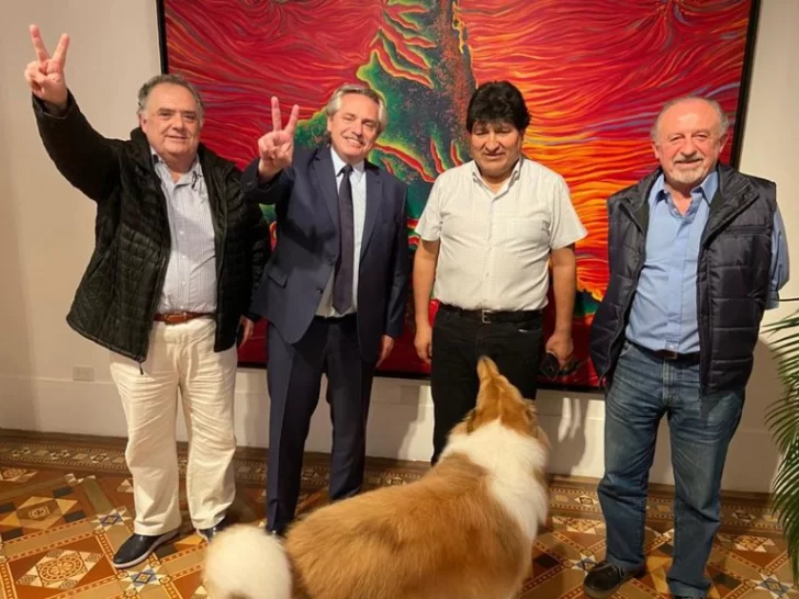 Alberto Fernández y Evo Morales celebraron el triunfo del MAS con una cena en Olivos