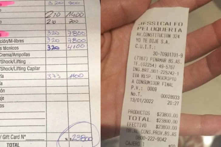 Le cobraron $24 mil en una peluquería y los escrachó: “Todo tiene un costo”, le respondieron