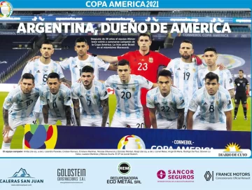 Gratis con el ejemplar del domingo, el póster de Argentina campeón