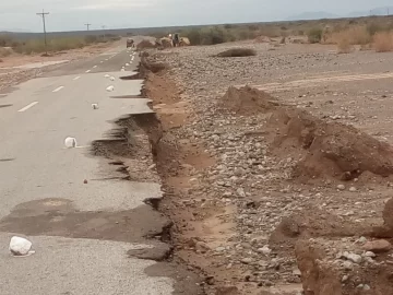 [FOTOS] Así quedó dañada la Ruta 40 luego de las crecidas