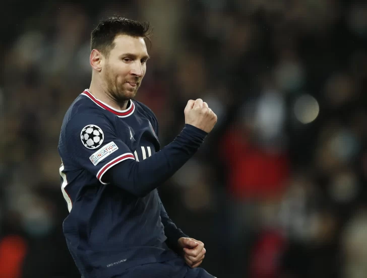 Messi hizo otro doblete en la goleada de PSG contra Brujas