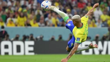 El gol de tijera de Richarlison fue elegido como el mejor del Mundial