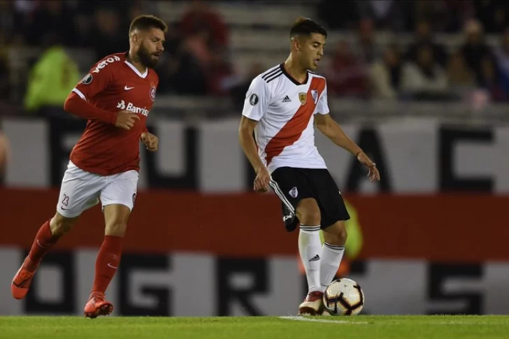 Sobre el final, River logró rescatar un empate frente a Internacional