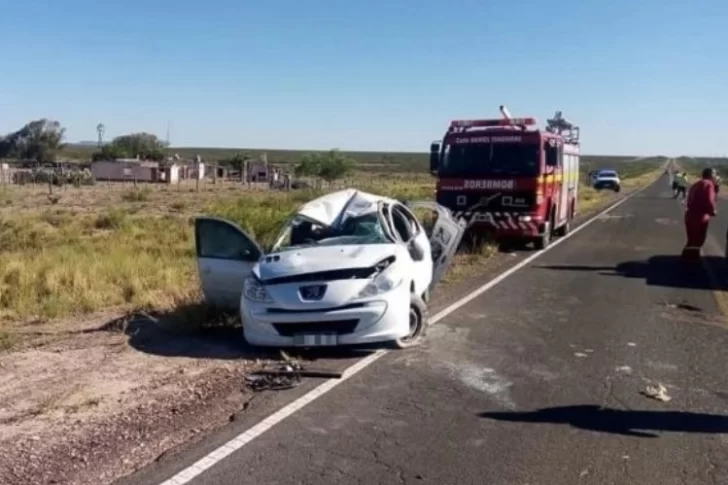 La familia sanjuanina que volcó en La Pampa fue dada de alta