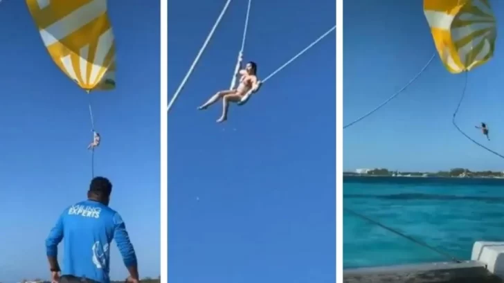 Sufrió una brutal caída de un parapente y se volvió viral en TikTok