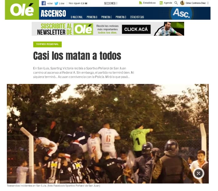 El país se hizo eco del salvaje ataque a los jugadores de Peñarol en San Luis