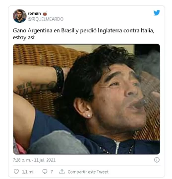 Explotaron los memes luego de que Italia venciera a Inglaterra y Argentina a Brasil