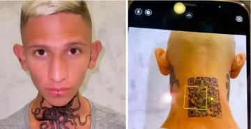 Un influencer se tatuó el QR de su Instagram en la nuca y ahora no funciona