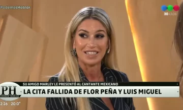 Florencia Peña recordó su cita fallida con Luis Miguel: “¡Se levantó y se fue!”