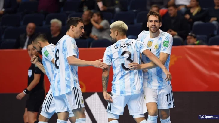 Mundial de Futsal: Argentina enfrenta a Serbia luego de golear a EE.UU