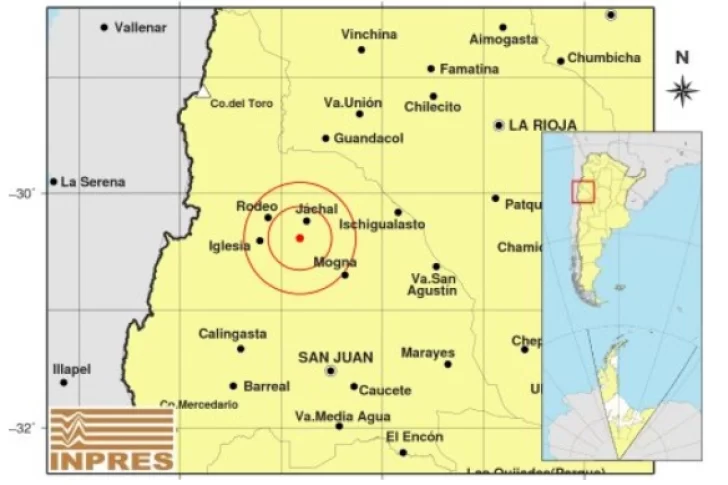 Se registró un sismo de 4.5° en el Norte de la provincia